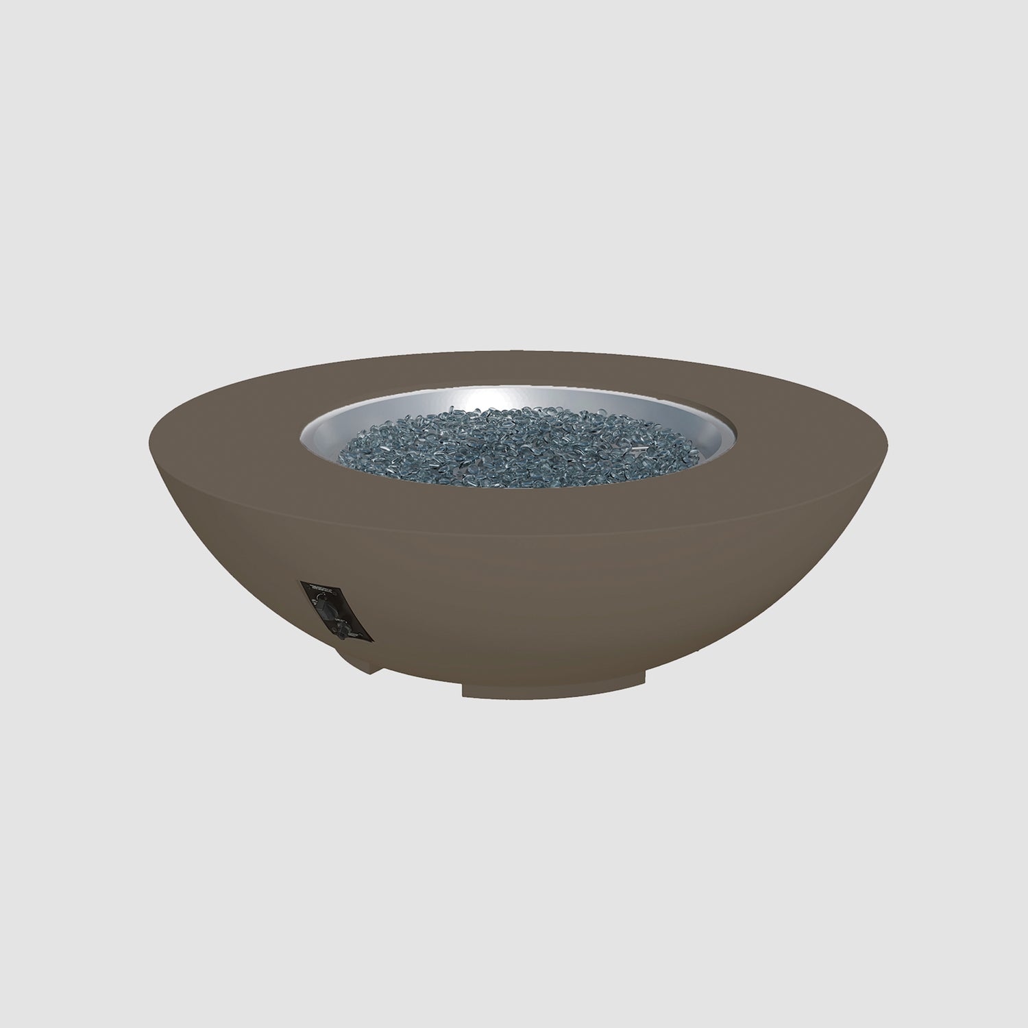 54" Cove Bowl Gas Fire Pit in Earth Stone