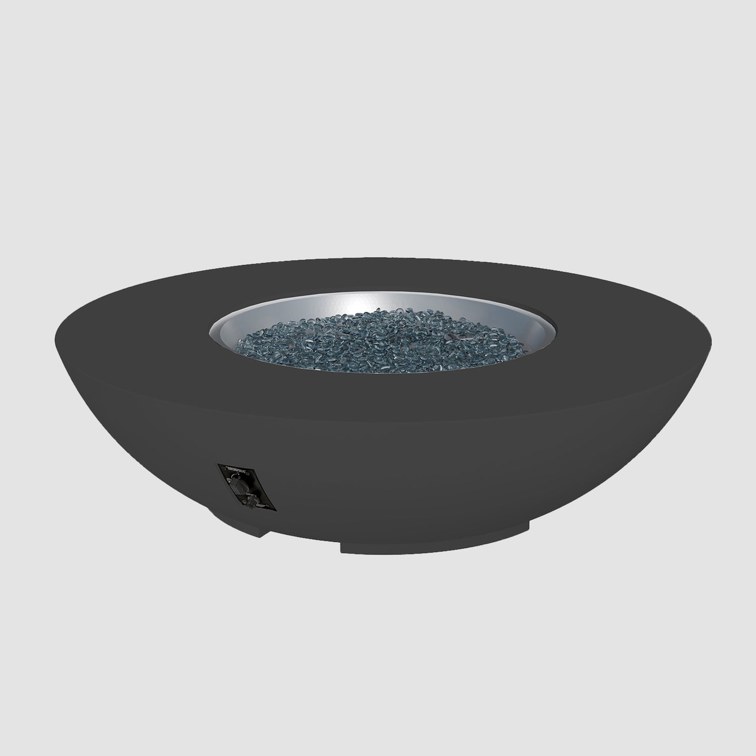 54" Cove Bowl Gas Fire Pit in Midnight Mist