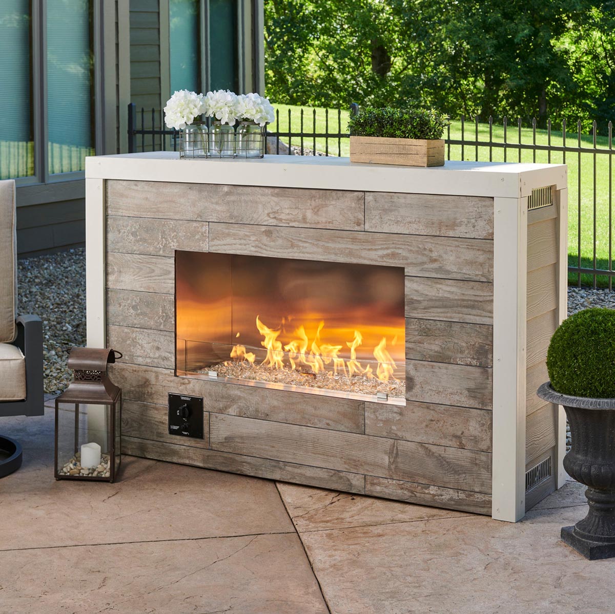 40" Linear Ready-to-Finish Single-Sided Gas Fireplace with Direct Spark Ignition (LP)
