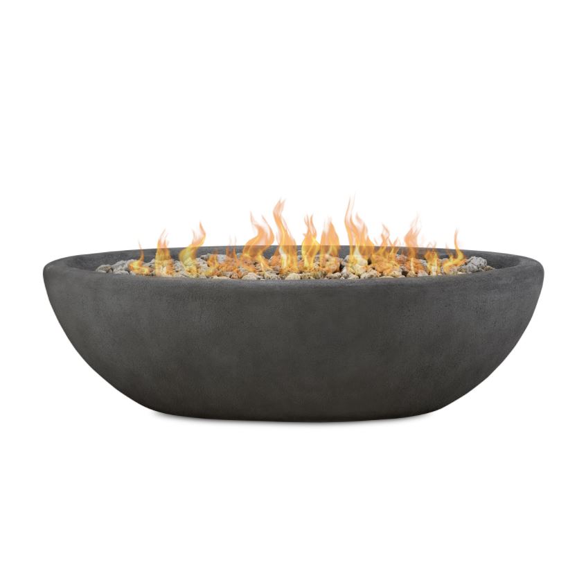 58" Shale Riverside Large Oval LP Fire Bowl 58" Shale Riverside Large Oval LP Fire Bowl