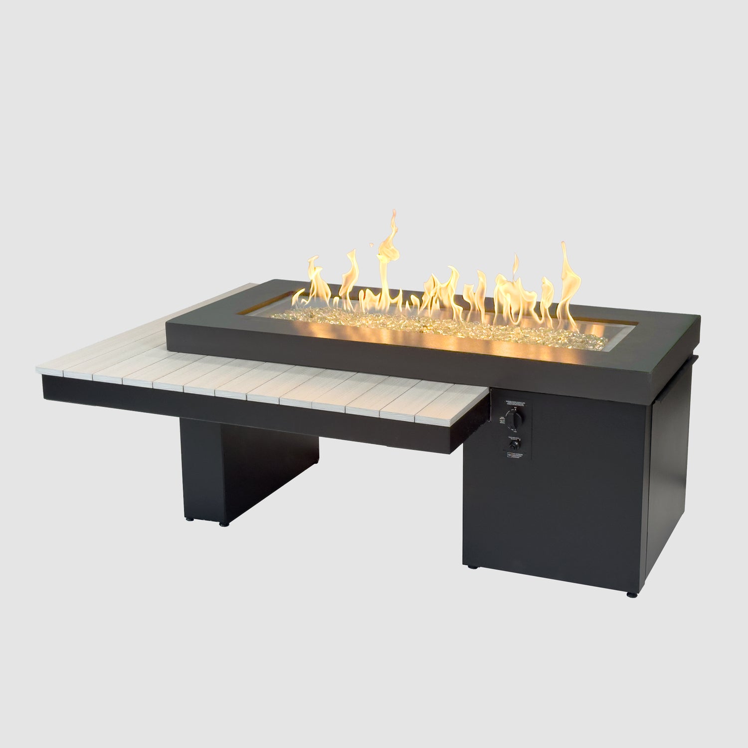 Uptown Seashell Linear Gas Fire Pit Table w/ Electronic Ignition (LP)
