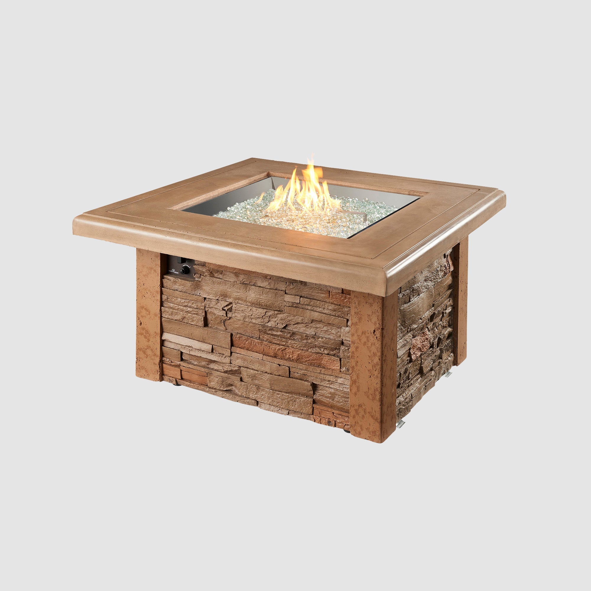 43" Sierra Square Natural Gas Fire Pit Table