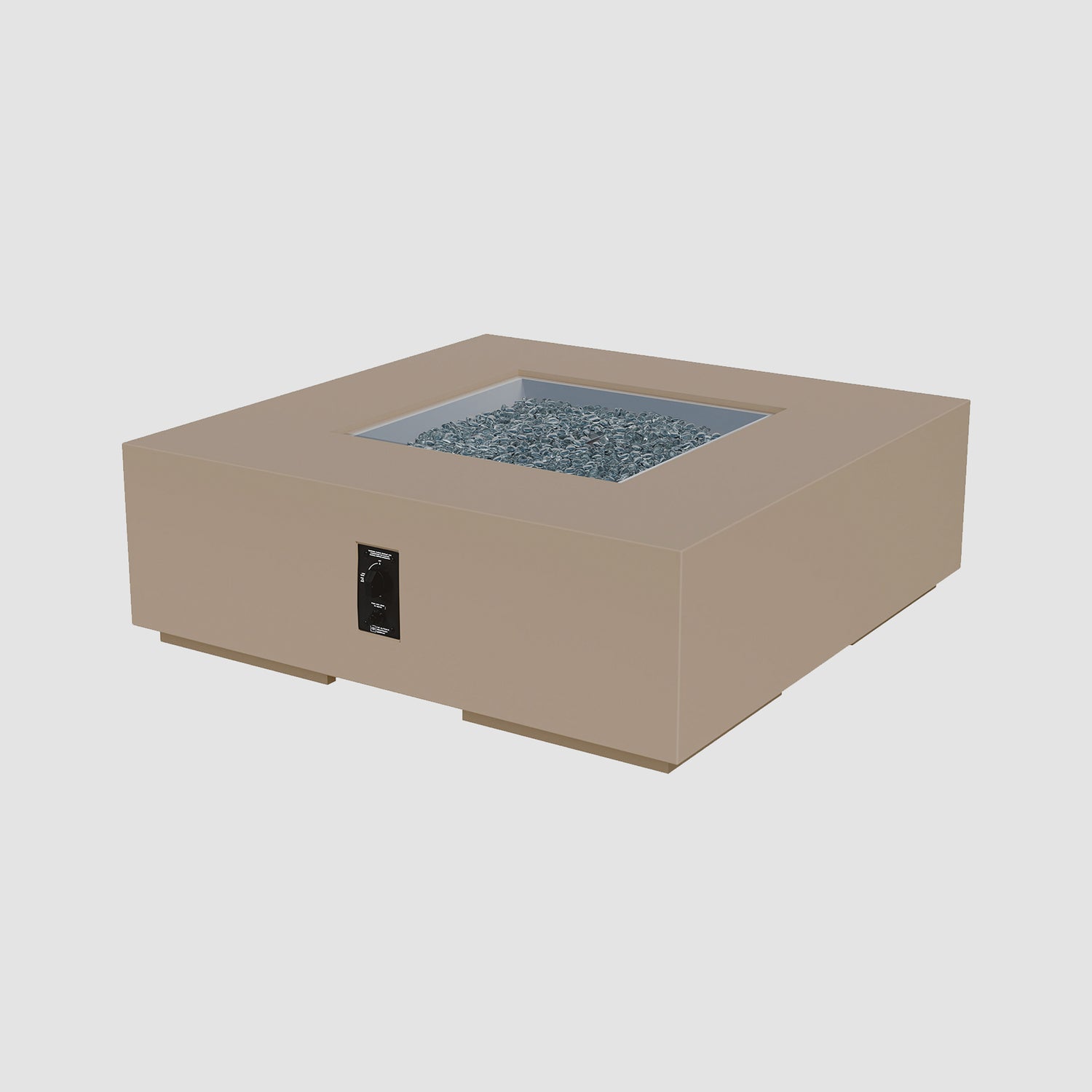 48" Cove Square Gas Fire Pit in Latte