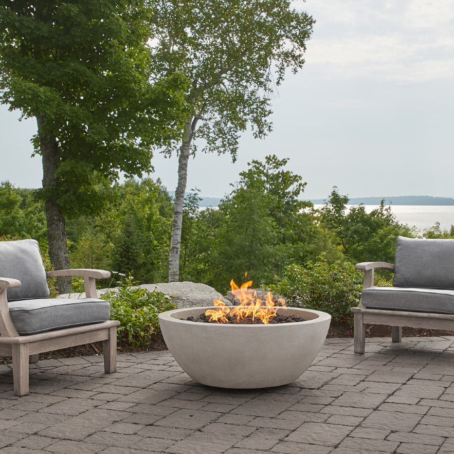 42" Anaheim Natural Gas Fire Bowl in Fog 