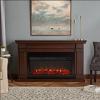 64" Carlisle Landscape Chestnut Oak Electric Fireplace