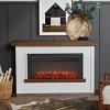 67" Bernice White Electric Fireplace