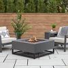 36" Blake Steel Propane Fire Table with Natural Gas Conversion Kit