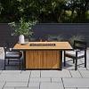 73" Bodhi Dining Fire Table with Hidden Propane Tank