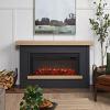 67" Bernice Charcoal Electric Fireplace