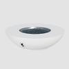 60" Cove Bowl Gas Fire Pit in White w/Electronic Ignition (LP)