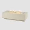 54" Cove Lineard Gas Fire Pit in Linen Grey w/ Electronic Ignition (NG)