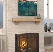 48" / 60" / 72" The Cherokee Mantel Shelf - Fontana Finish
