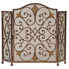 49" Rockefeller 3 Panel Fireplace Screen
