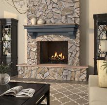 72" The Hadley Shelf or Mantel Shelf - Cottage Gray Distressed Finish