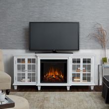 70" Marlowe White Entertainment Center Electric Fireplace 70" Marlowe White Entertainment Center Electric Fireplace