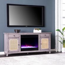 58" Edderton Color Changing Fireplace w/ Media Storage 58" Edderton Color Changing Fireplace w/ Media Storage
