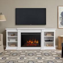 81" Eliot Grand White Entertainment Unit With Electric Fireplace 81" Eliot Grand White Entertainment Unit With Electric Fireplace