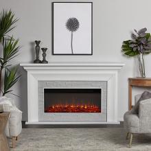 69" Sonia White Landscape Electric Fireplace 69" Sonia White Landscape Electric Fireplace