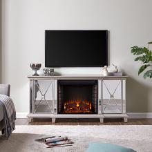 58" Toppington Mirrored Fireplace Media Console 58" Toppington Mirrored Fireplace Media Console