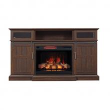 68.25" Manning Saw Cut Espresso Infrared Media Electric Fireplace with Sound 68.25" Manning Saw Cut Espresso Infrared Media Electric Fireplace with Sound