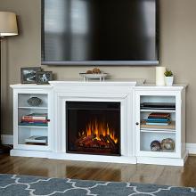 72" Frederick White Entertainment Center Electric Fireplace 72" Frederick White Entertainment Center Electric Fireplace