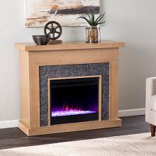 45" Standlon Color Changing Fireplace w/ Faux Stone Surround 45" Standlon Color Changing Fireplace w/ Faux Stone Surround