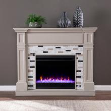 48" Birkover Color Changing Electric Fireplace w/ Marble Surround 48" Birkover Color Changing Electric Fireplace w/ Marble Surround