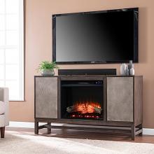 54.25” Lannington Touch Screen Electric Fireplace w/ Media Storage 54.25” Lannington Touch Screen Electric Fireplace w/ Media Storage