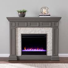 50" Dakesbury Color Changing Fireplace w/ Faux Stone 50" Dakesbury Color Changing Fireplace w/ Faux Stone
