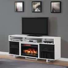72" New Enterprise Lite White Infrared Media Electric Fireplace 72" New Enterprise Lite White Infrared Media Electric Fireplace