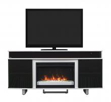 64" New Enterprise White Infrared Media Electric Fireplace w/ Bluetooth Speakers 64" New Enterprise White Infrared Media Electric Fireplace w/ Bluetooth Speakers