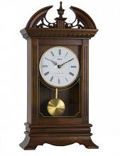 Hamilton Elegant Satin Walnut Finish Hermle Mantel Clock