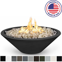 48" Cazo Fire Pit – Narrow Ledge – Metal Powder Coat