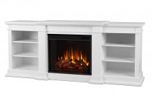 72" Fresno Electric Fireplace TV Stand in White 72" Fresno Electric Fireplace TV Stand in White