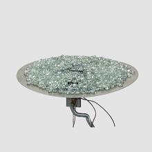 42" Crystal Fire Plus Round Gas Burner Insert and Plate Kit