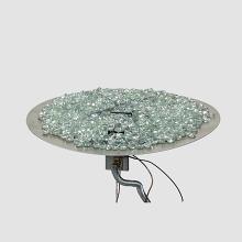 36" Crystal Fire Plus Round Gas Burner Insert and Plate Kit