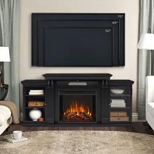 67" Calie Black Entertainment Center Electric Fireplace 67" Calie Black Entertainment Center Electric Fireplace