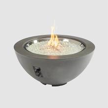 29" Cove Round Midnight Mist Gas Natural Gas Fire Pit Bowl