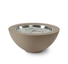 42" Cove Bowl Gas Fire PIt in Latte