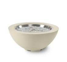 42" Cove Bowl Gas Fire PIt in Linen