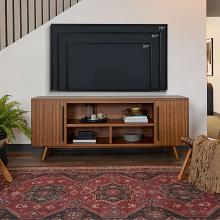 72" Morris TV Stand - Vintage Black Maple  72" Morris TV Stand - Vintage Black Maple