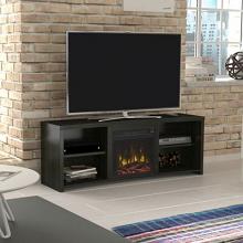 60" Shelter Cove Black TV Entertainment Media Stand w/ Electric Fireplace 60" Shelter Cove Black TV Entertainment Media Stand w/ Electric Fireplace