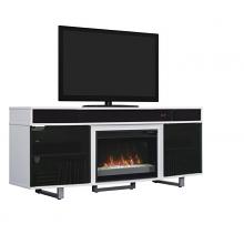 72" Enterprise High Gloss White Crystal Bed TV Stand Infrared Electric Fireplace 72" Enterprise High Gloss White Crystal Bed TV Stand Infrared Electric Fireplace