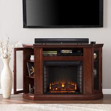 48" Claremont Convertible Media Electric Fireplace - Cherry 48" Claremont Convertible Media Electric Fireplace - Cherry