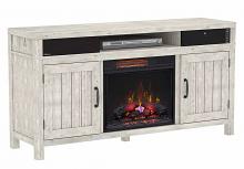 63" Melissa Old White Pine Infrared TV Stand Electric Fireplace 63" Melissa Old White Pine Infrared TV Stand Electric Fireplace