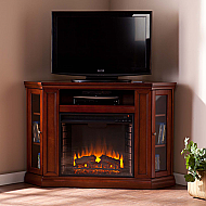 48" Claremont Convertible Media Electric Fireplace - Brown Mahogany 48" Claremont Convertible Media Electric Fireplace - Brown Mahogany