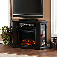 48" Claremont Convertible Media Electric Fireplace - Black  48" Claremont Convertible Media Electric Fireplace - Black