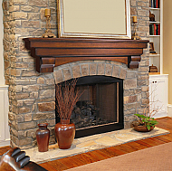 60"/ 72" The Auburn Mantel Shelf